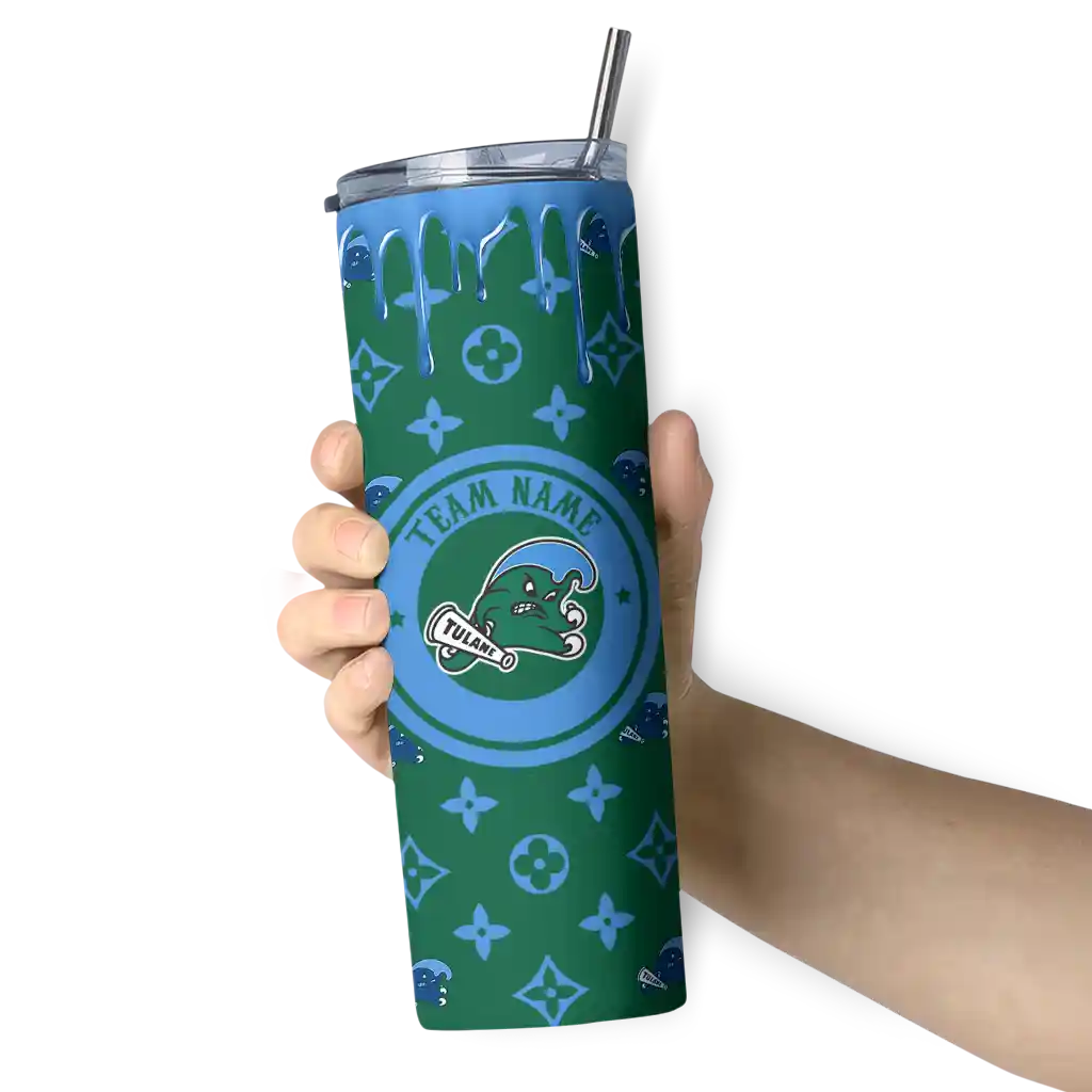 customized-tulane-green-wave-camo-streak-green-skinny-tumbler-premium-grade.webp
