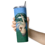 customized-tulane-green-wave-sparkle-lips-green-skinny-tumbler-best-selling-1-1.webp