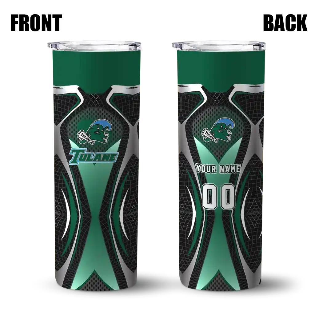 customized-tulane-green-wave-superman-emblem-green-black-skinny-tumbler-fashion-forward.webp
