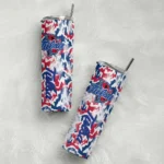 customized-tulsa-golden-hurricane-claw-marks-blue-white-skinny-tumbler-best-selling.webp