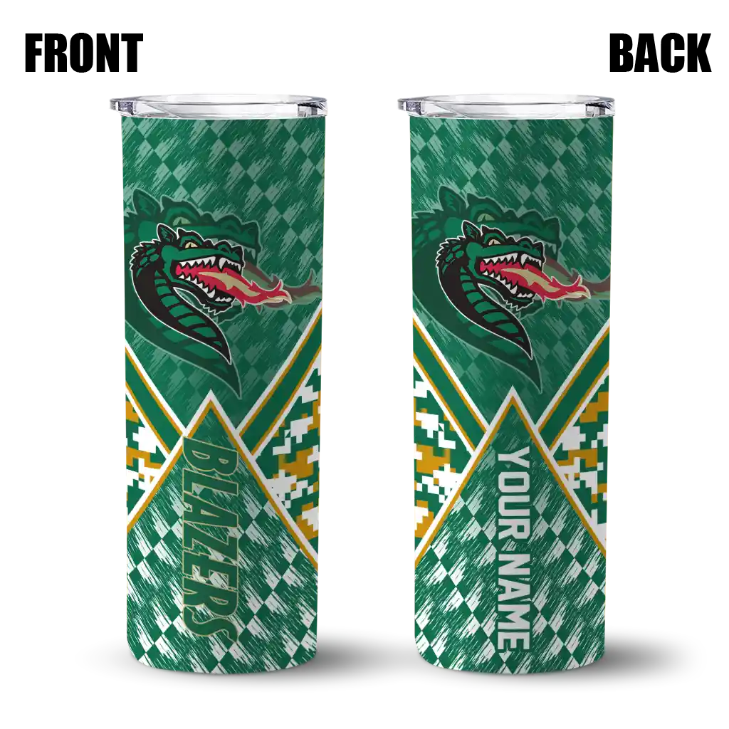 customized-uab-blazers-monogram-burst-green-white-skinny-tumbler-fashion-forward.webp