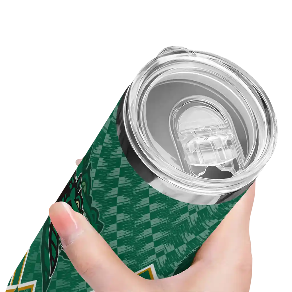 customized-uab-blazers-monogram-burst-green-white-skinny-tumbler-high-quality.webp