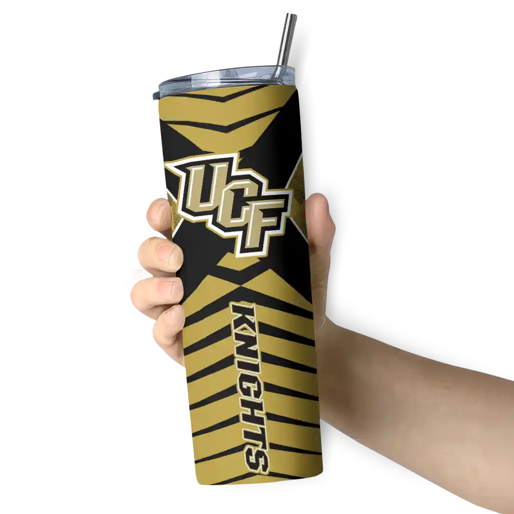 customized-ucf-knights-camo-texture-gold-skinny-tumbler-premium-grade.webp