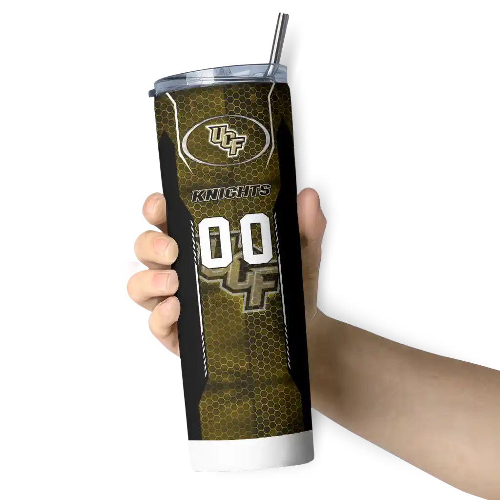 customized-ucf-knights-stacked-diamond-gold-skinny-tumbler-premium-grade.webp