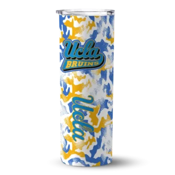 Customized UCLA Bruins Claw Marks Blue White Skinny Tumbler