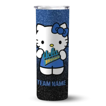Customized UCLA Bruins Hello Kitty Blue Black Skinny Tumbler