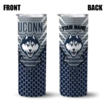 customized-uconn-huskies-chevron-stripes-blue-skinny-tumbler-best-selling.webp