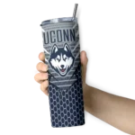 customized-uconn-huskies-chevron-stripes-blue-skinny-tumbler-best-selling.webp