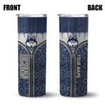 customized-uconn-huskies-sparkle-drip-blue-skinny-tumbler-best-selling.webp