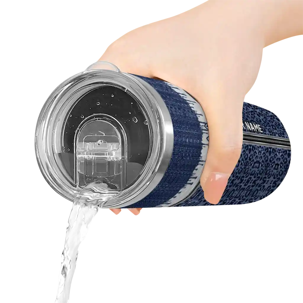 customized-uconn-huskies-sparkle-drip-blue-skinny-tumbler-latest-model.webp