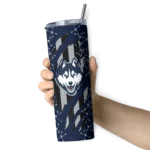 customized-uconn-huskies-star-pop-blue-black-skinny-tumbler-best-selling.webp