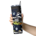customized-uconn-huskies-yoda-camo-blue-black-skinny-tumbler-best-selling-1.webp