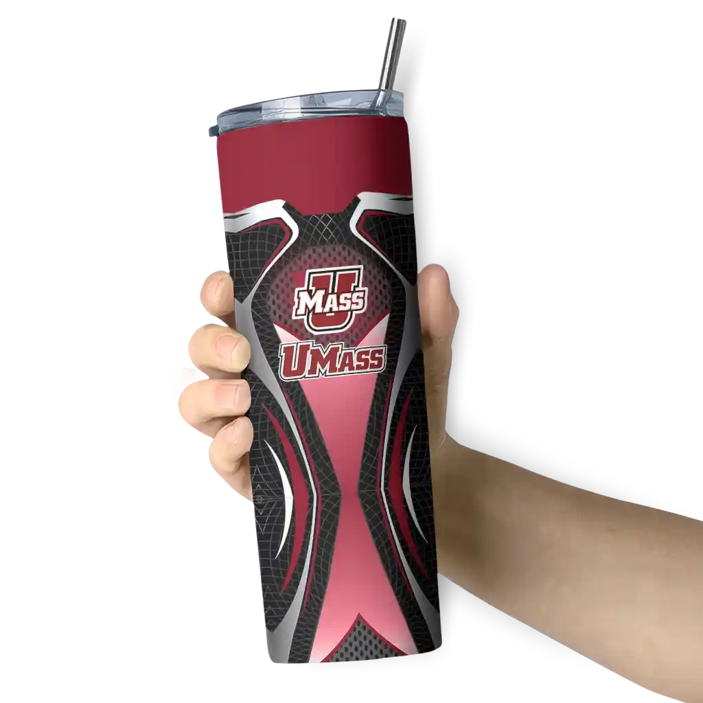 customized-umass-minutemen-superman-emblem-red-black-skinny-tumbler-premium-grade.webp