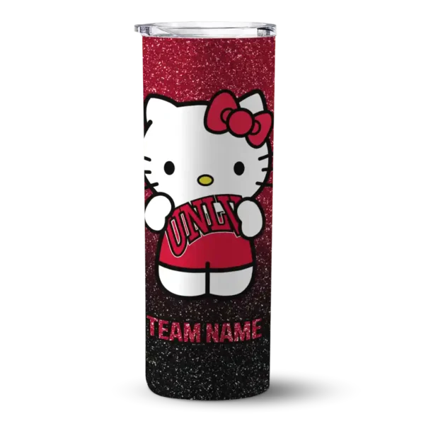 customized unlv rebels hello kitty red black skinny tumbler best selling