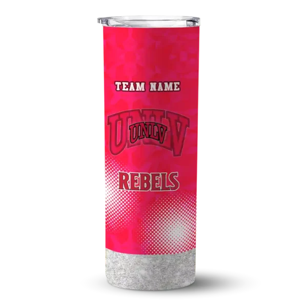 customized unlv rebels starburst tiles red skinny tumbler best selling