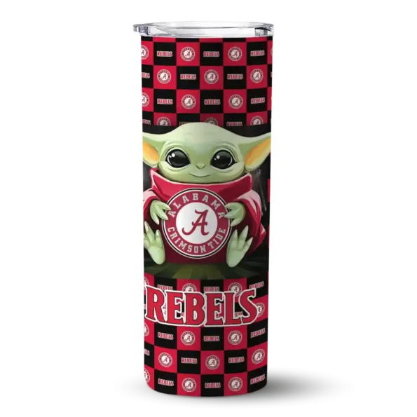 customized unlv rebels yoda cozy red black skinny tumbler best selling