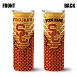 customized-usc-trojans-chevron-stripes-red-skinny-tumbler-best-selling.webp