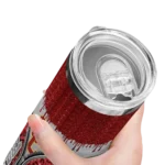 customized-usc-trojans-sparkle-drip-red-skinny-tumbler-best-selling-1.webp