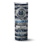 customized-utah-state-aggies-patterned-waves-navy-skinny-tumbler-best-selling.webp