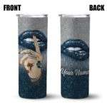 customized-utah-state-aggies-sparkle-lips-navy-skinny-tumbler-best-selling-1.webp