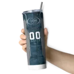 customized-utah-state-aggies-stacked-diamond-navy-skinny-tumbler-best-selling.webp