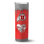 customized-utah-utes-pixel-fade-red-skinny-tumbler-best-selling-1.webp