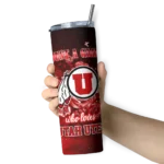 customized-utah-utes-rose-romance-red-black-skinny-tumbler-best-selling-1.webp