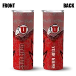 customized-utah-utes-spiral-burst-print-red-skinny-tumbler-best-selling-1.webp