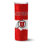 customized-utah-utes-torn-band-red-white-skinny-tumbler-best-selling.webp
