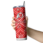 customized-utah-utes-zipper-leopard-red-skinny-tumbler-best-selling.webp