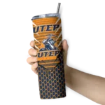 customized-utep-miners-chevron-stripes-blue-skinny-tumbler-best-selling.webp