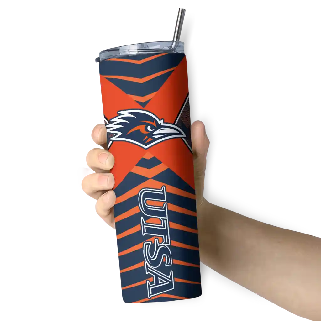 customized-utsa-roadrunners-camo-texture-orange-skinny-tumbler-premium-grade.webp