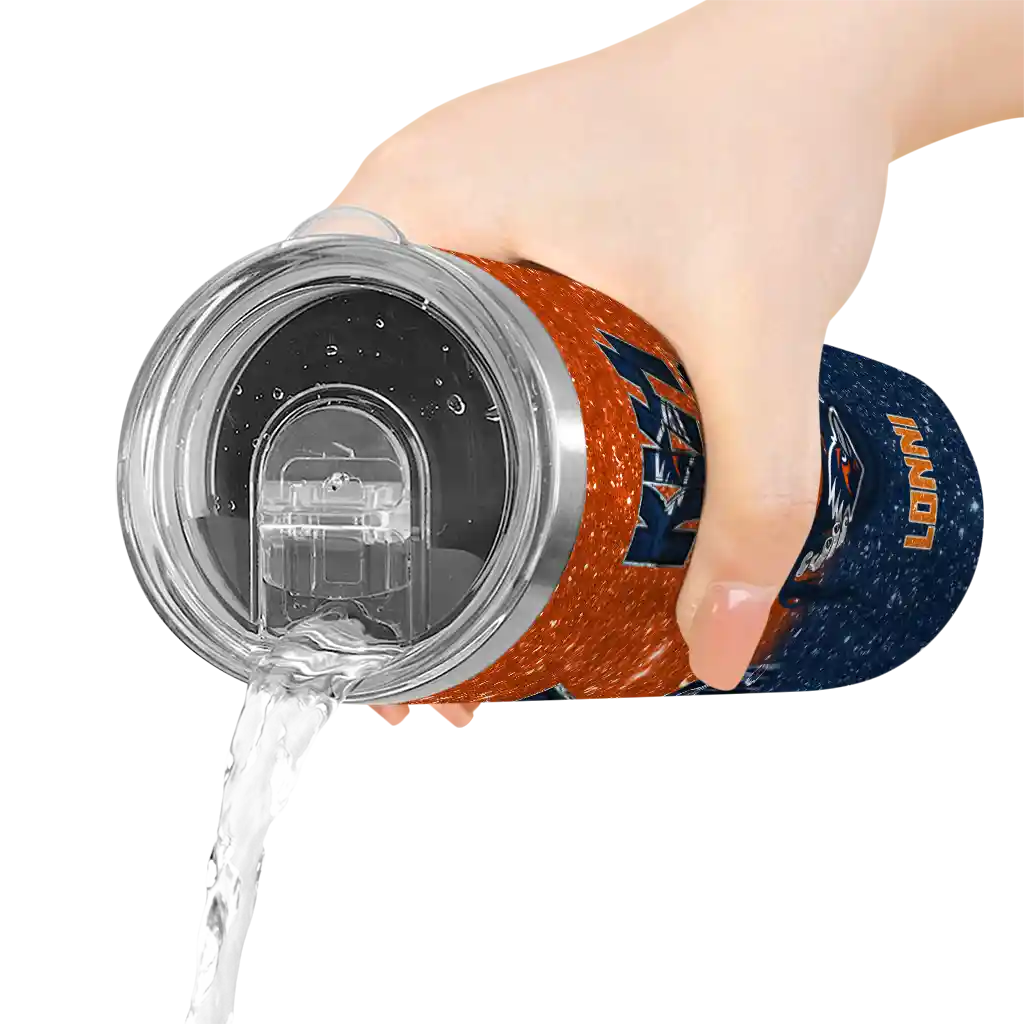 customized-utsa-roadrunners-kiss-band-blue-skinny-tumbler-latest-model.webp