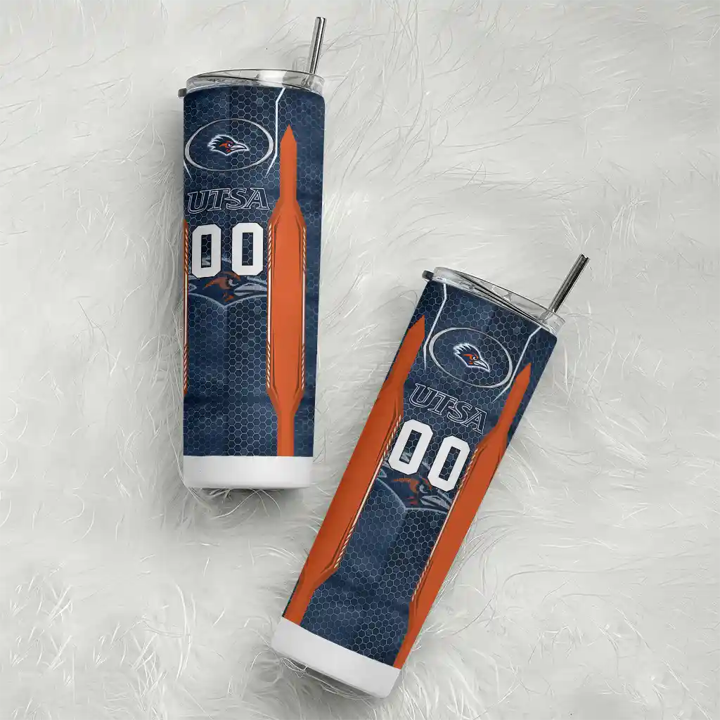 customized-utsa-roadrunners-stacked-diamond-orange-skinny-tumbler-top-rated.webp