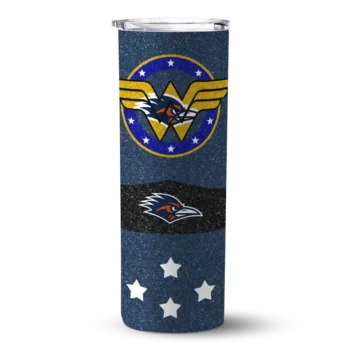 Customized UTSA Roadrunners Star Cluster Orange Skinny Tumbler