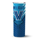 customized-villanova-wildcats-chevron-stripes-navy-skinny-tumbler-best-selling.webp