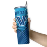 customized-villanova-wildcats-chevron-stripes-navy-skinny-tumbler-best-selling-1.webp