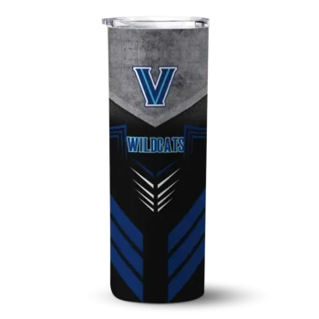 Customized Villanova Wildcats Hexagon Honeycomb Navy Black Skinny Tumbler