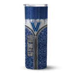customized-villanova-wildcats-sparkle-drip-navy-skinny-tumbler-best-selling.webp