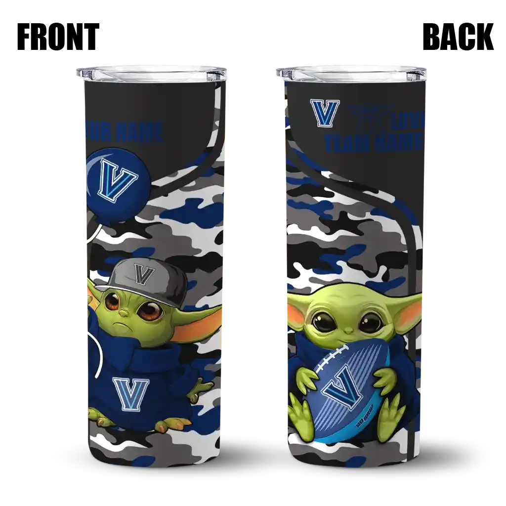 customized-villanova-wildcats-yoda-camo-navy-black-skinny-tumbler-fashion-forward-2.webp