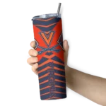 customized-virginia-cavaliers-camo-texture-blue-skinny-tumbler-best-selling.webp