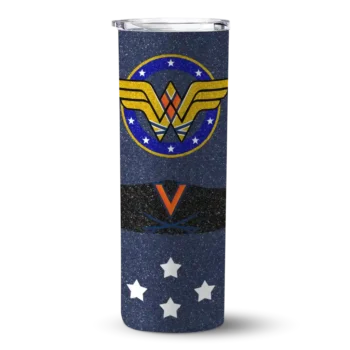 Customized Virginia Cavaliers Star Cluster Blue Skinny Tumbler