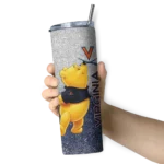 customized-virginia-cavaliers-winnie-the-pooh-blue-gray-skinny-tumbler-best-selling.webp