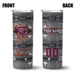 customized-virginia-tech-hokies-chevron-v-maroon-gray-skinny-tumbler-best-selling.webp