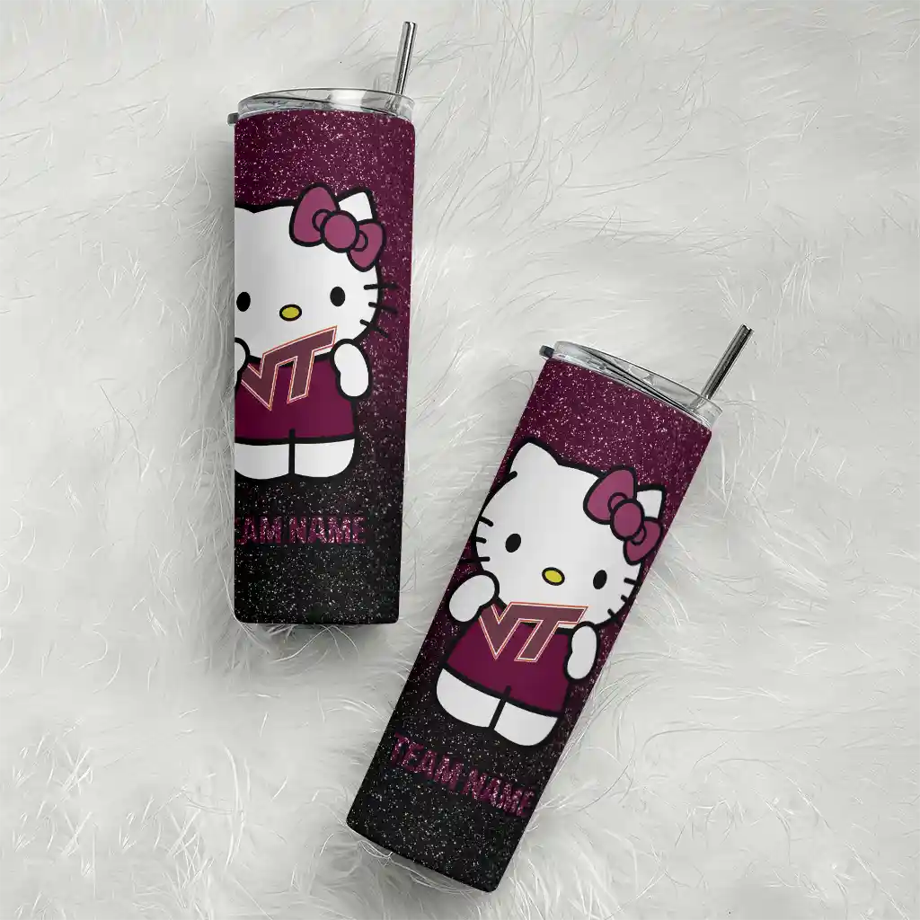 customized-virginia-tech-hokies-hello-kitty-maroon-black-skinny-tumbler-top-rated-3.webp