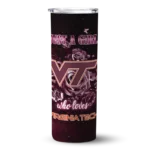 customized-virginia-tech-hokies-rose-romance-maroon-black-skinny-tumbler-best-selling-1.webp