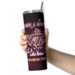 customized-virginia-tech-hokies-rose-romance-maroon-black-skinny-tumbler-best-selling-1.webp