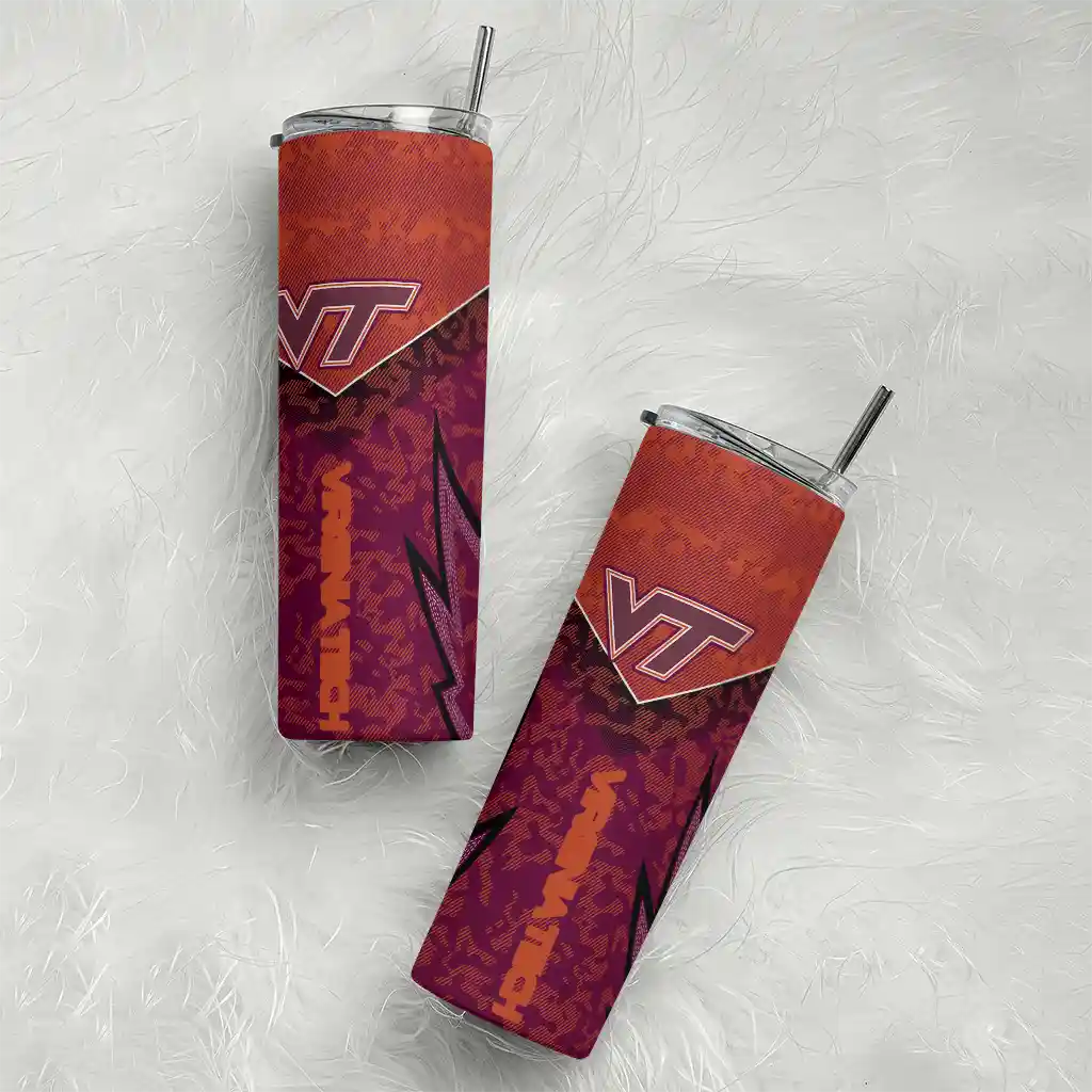 customized-virginia-tech-hokies-spiral-burst-print-maroon-skinny-tumbler-top-rated.webp