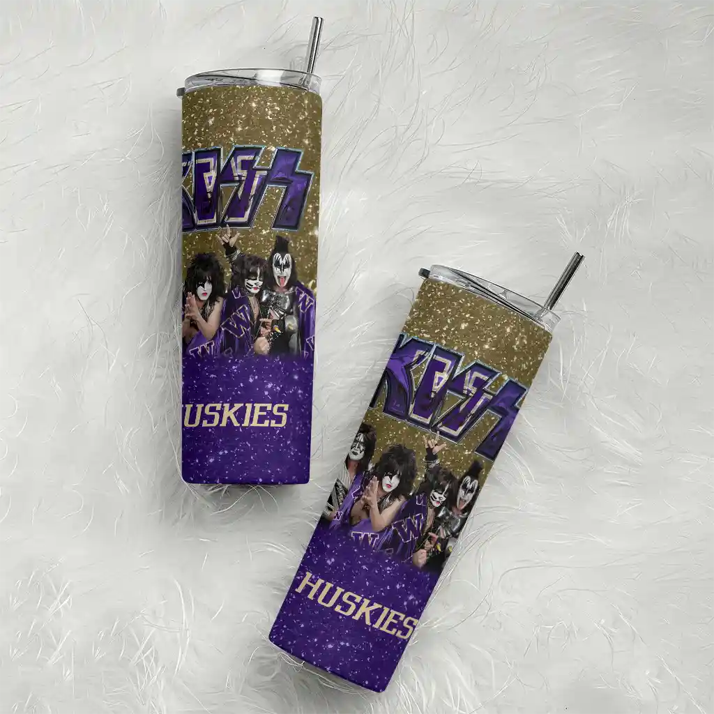 customized-washington-huskies-kiss-band-gold-skinny-tumbler-top-rated.webp