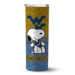 customized-west-virginia-mountaineers-snoopy-attitude-blue-skinny-tumbler-best-selling-1.webp